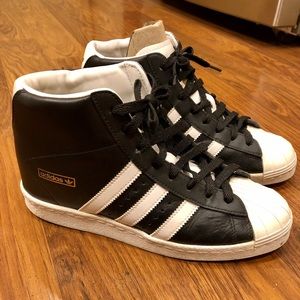 Adidas Wedge High Tops Sneakers Tennis Shoes 8.5M